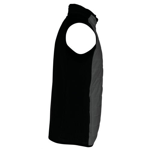 sporty grey / black Chaleco deportivo bimaterial unisex