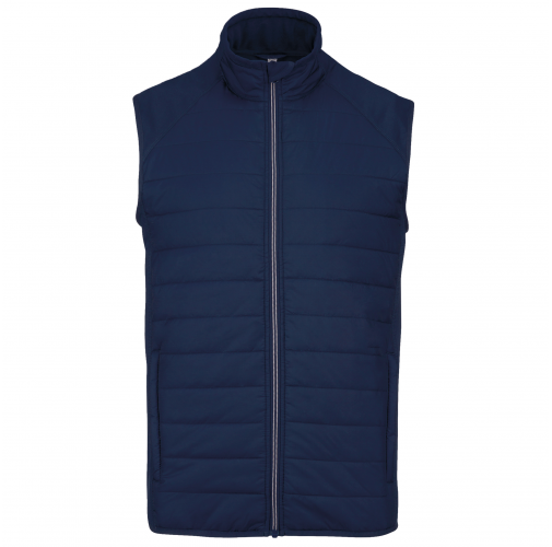 sporty navy Chaleco deportivo bimaterial unisex