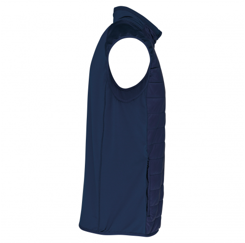sporty navy Chaleco deportivo bimaterial unisex