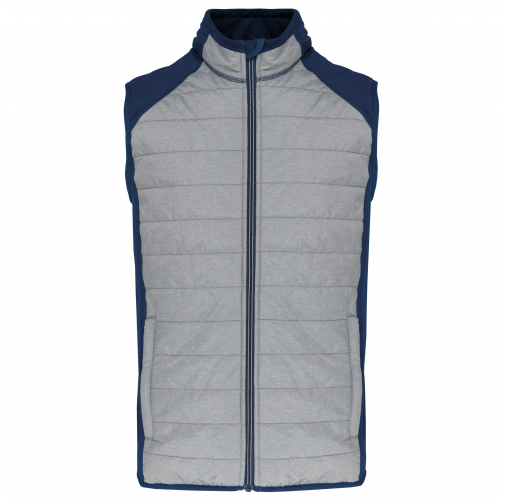 marl grey / sporty navy Chaleco deportivo bimaterial unisex