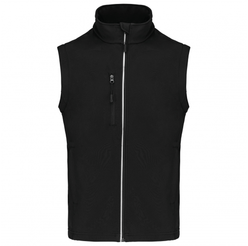 black Chaqueta softshell con mangas amovibles unisex