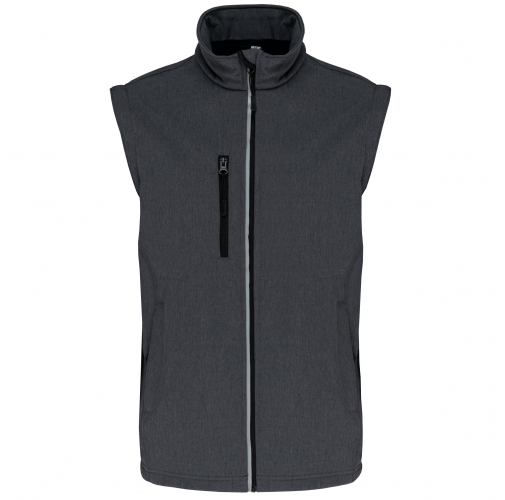 marl dark grey Chaqueta softshell con mangas amovibles unisex