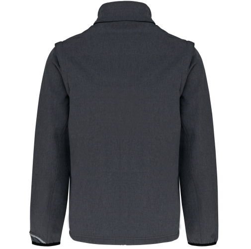 marl dark grey Chaqueta softshell con mangas amovibles unisex