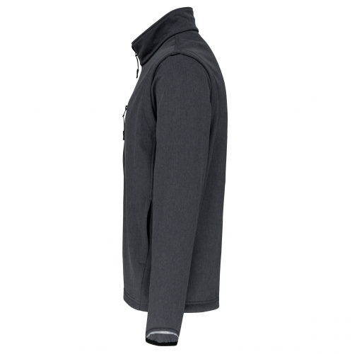 marl dark grey Chaqueta softshell con mangas amovibles unisex