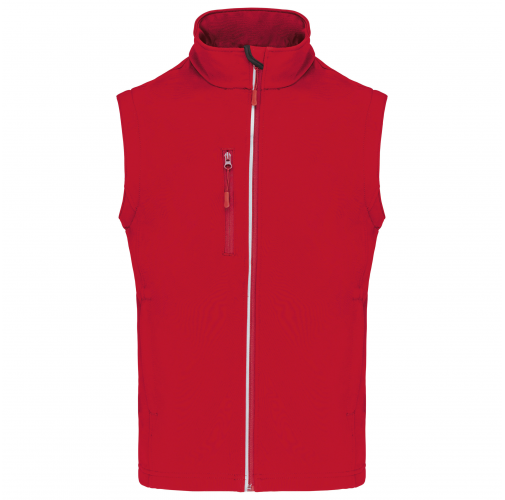 sporty red Chaqueta softshell con mangas amovibles unisex
