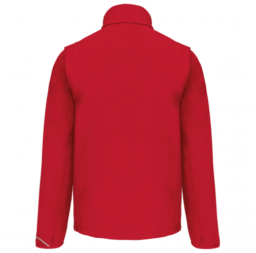 sporty red Chaqueta softshell con mangas amovibles unisex