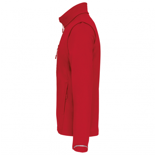 sporty red Chaqueta softshell con mangas amovibles unisex