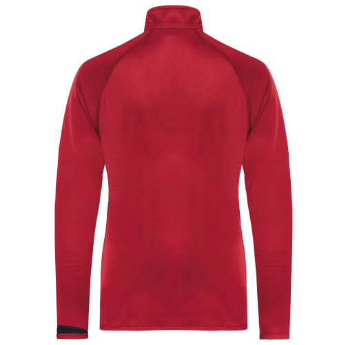 sporty red / black / storm grey Sudadera de entrenamiento 1/4 cremallera niños