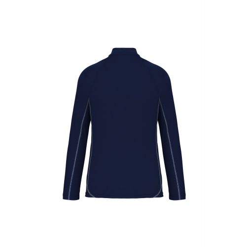 sporty navy Top deportivo de manga larga ¼ zip hombre