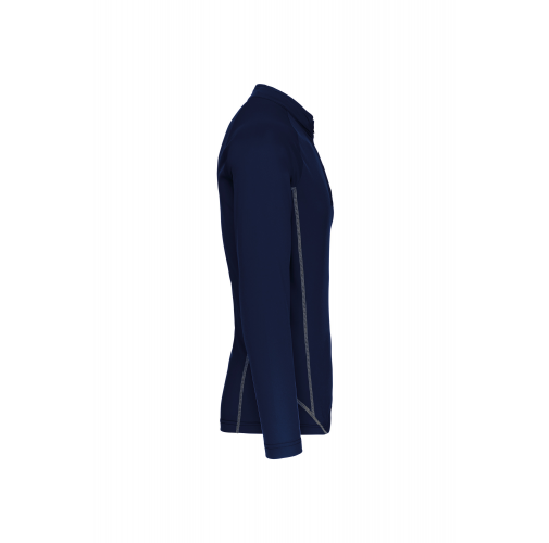 sporty navy Top deportivo de manga larga ¼ zip hombre