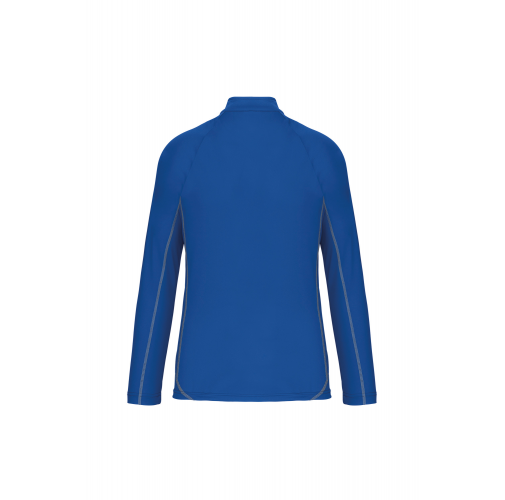 sporty royal blue Top deportivo de manga larga ¼ zip hombre