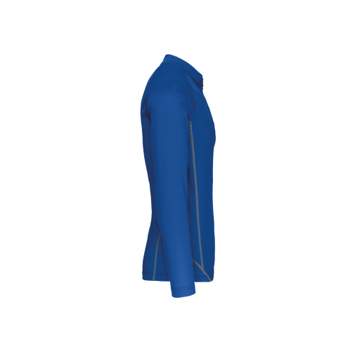 sporty royal blue Top deportivo de manga larga ¼ zip hombre