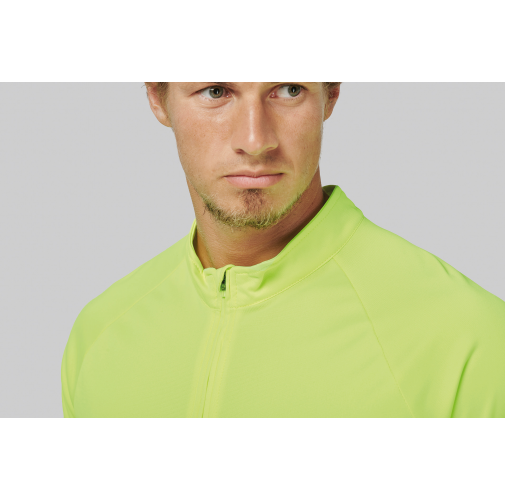Top deportivo de manga larga ¼ zip hombre