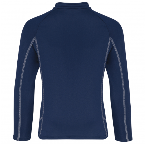 sporty navy Top deportivo manga larga ¼ cremallera infantil