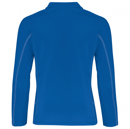 sporty royal blue Top deportivo manga larga ¼ cremallera infantil