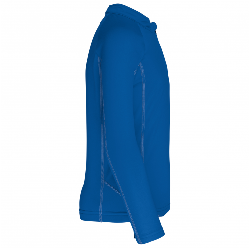 sporty royal blue Top deportivo manga larga ¼ cremallera infantil