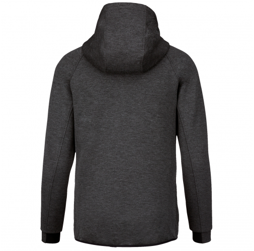 deep grey heather Chaqueta de chándal performance con capucha hombre