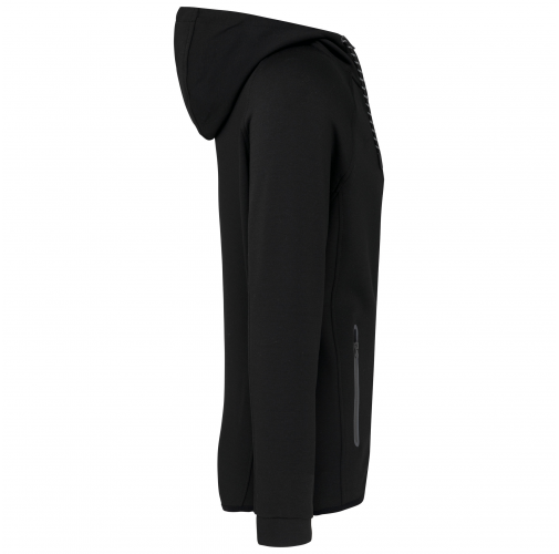 black Chaqueta de chándal performance con capucha hombre