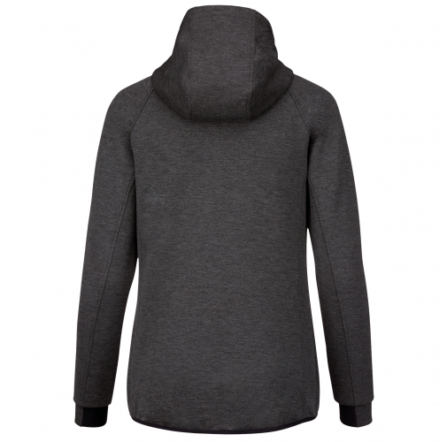deep grey heather Chaqueta de chándal performance con capucha mujer