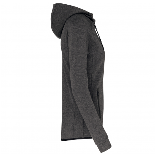 deep grey heather Chaqueta de chándal performance con capucha mujer