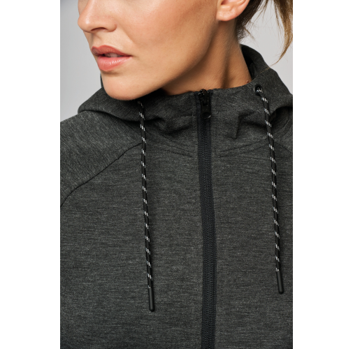 Chaqueta de chándal performance con capucha mujer