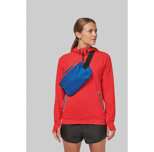 Sudadera deportiva capucha 1/4 cremallera unisex