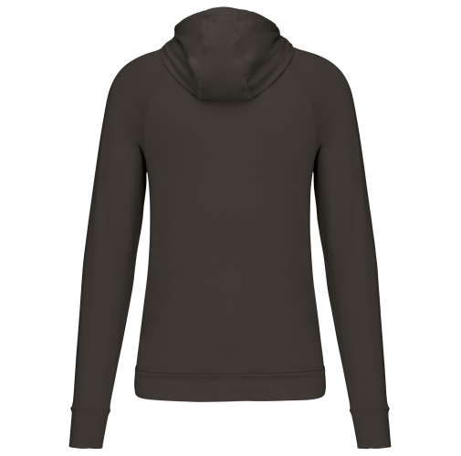 Sudadera deportiva capucha 1/4 cremallera unisex