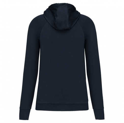 Sudadera deportiva capucha 1/4 cremallera unisex