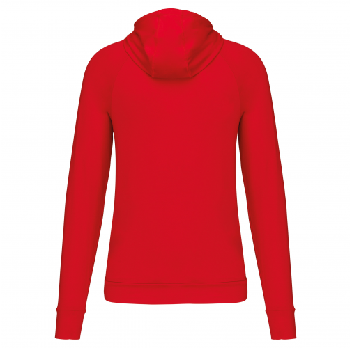 Sudadera deportiva capucha 1/4 cremallera unisex