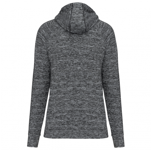 Sudadera deportiva capucha 1/4 cremallera unisex
