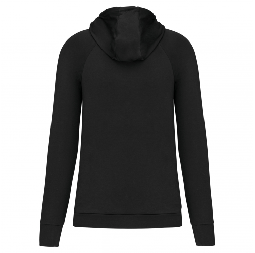 Sudadera deportiva capucha 1/4 cremallera unisex