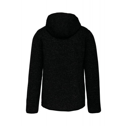 dark grey melange Chaqueta jaspeada con capucha hombre