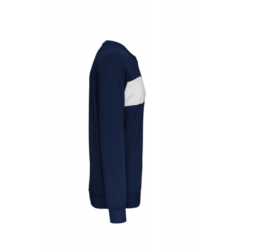 sporty navy / white Sudadera poliéster