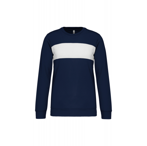 sporty navy / white Sudadera poliéster niños