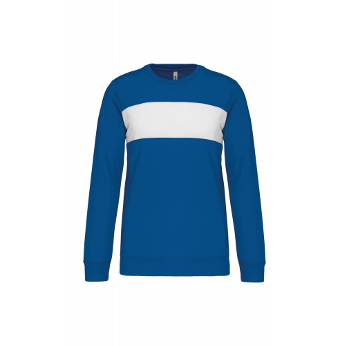 sporty royal blue / white Sudadera poliéster niños