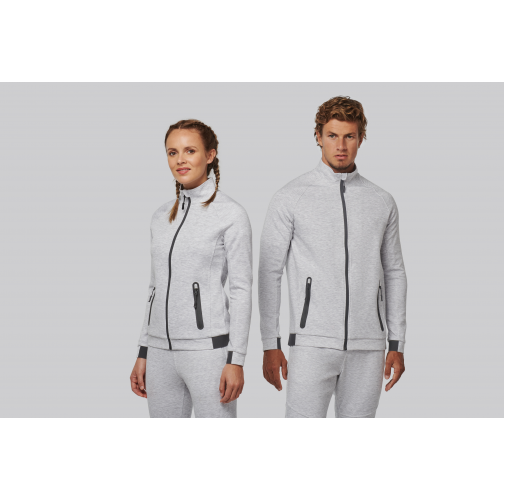 Chaqueta cuello alto hombre
