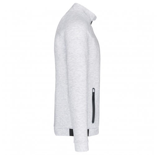 ash heather Chaqueta cuello alto hombre