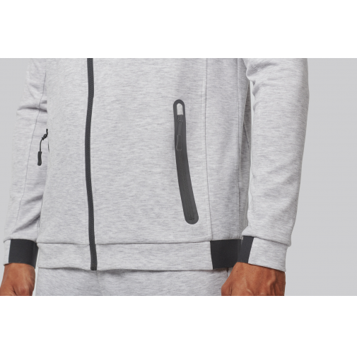 Chaqueta cuello alto hombre