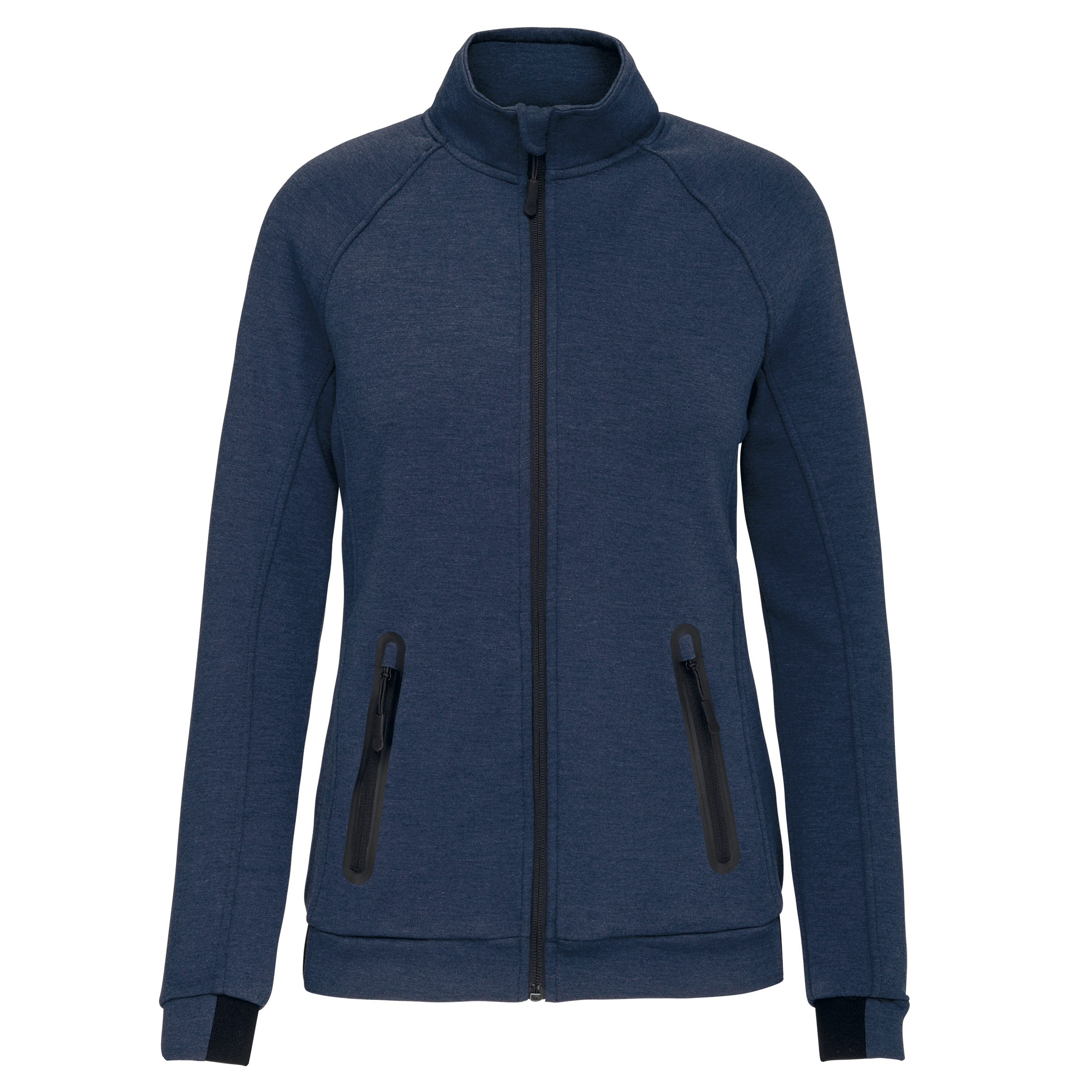 ash heather Chaqueta cuello alto mujer