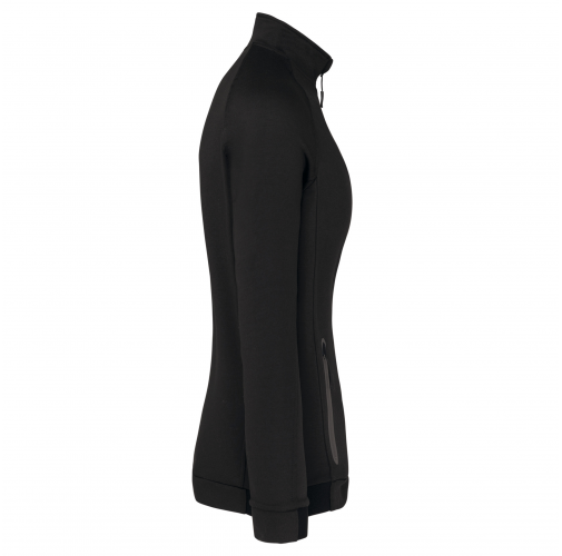 black Chaqueta cuello alto mujer
