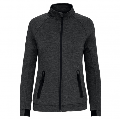 deep grey heather Chaqueta cuello alto mujer