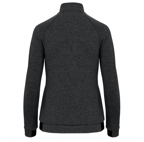 deep grey heather Chaqueta cuello alto mujer
