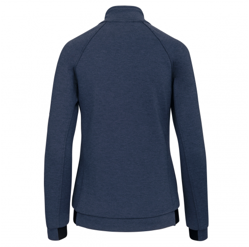 french navy heather Chaqueta cuello alto mujer