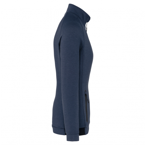 french navy heather Chaqueta cuello alto mujer
