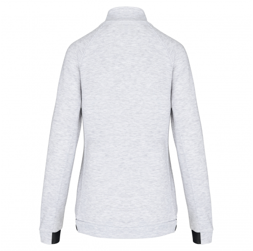 ash heather Chaqueta cuello alto mujer