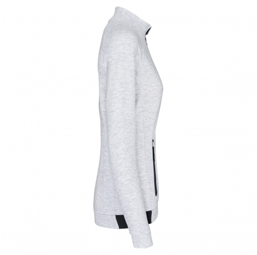 ash heather Chaqueta cuello alto mujer