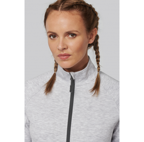Chaqueta cuello alto mujer