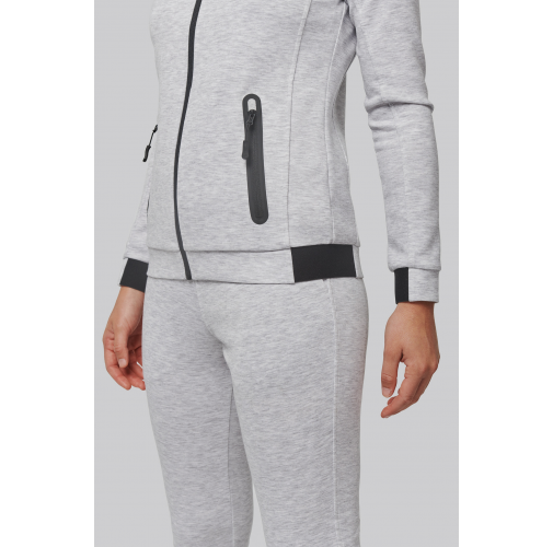 Chaqueta cuello alto mujer