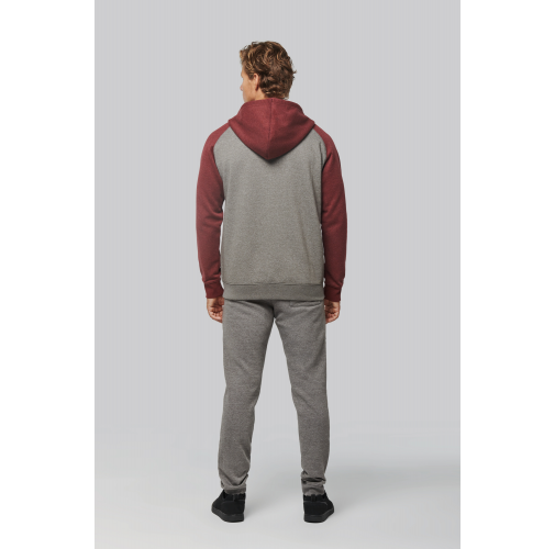 Chaqueta Bicolor con cremallera y capucha unisex