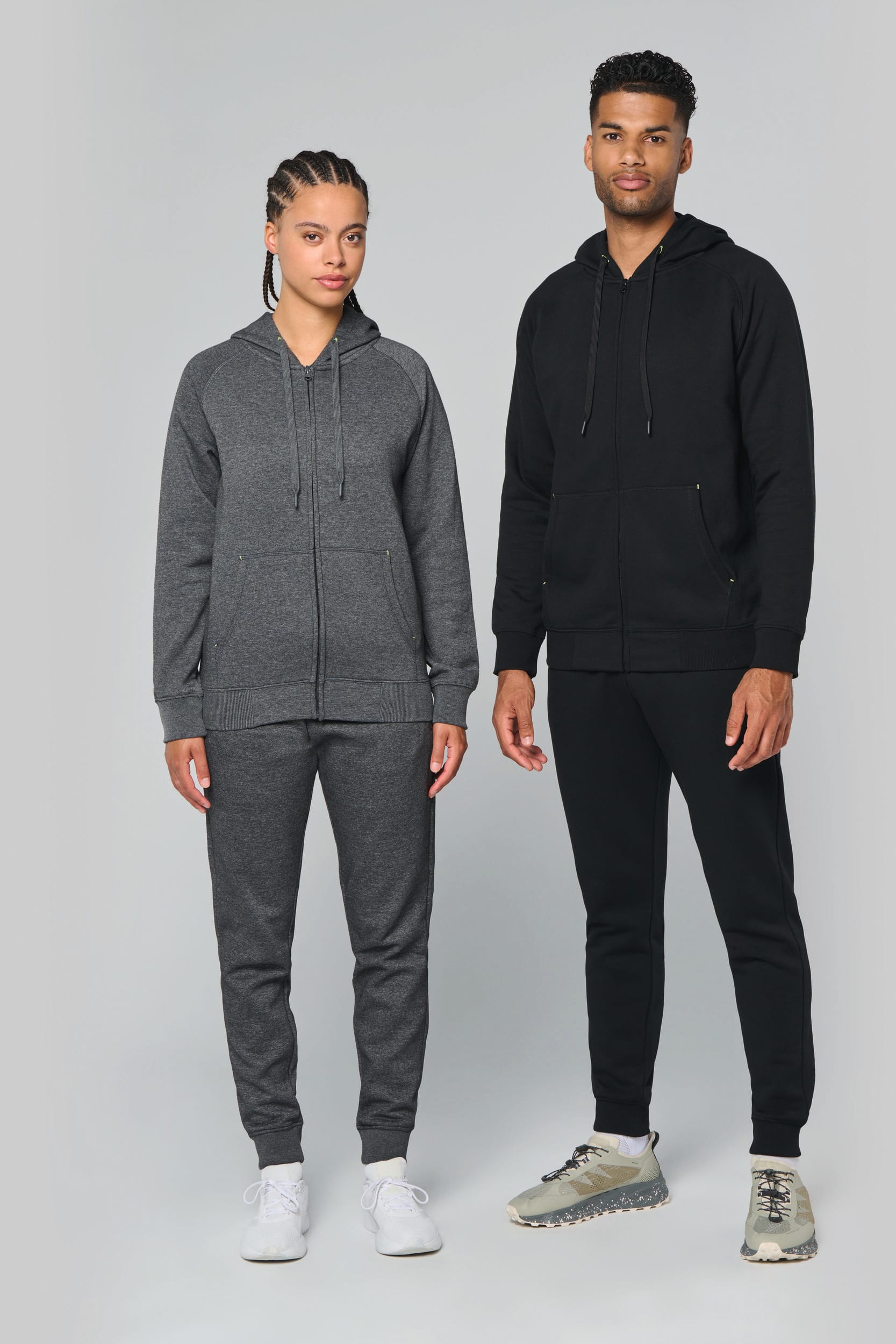 CHAQUETA CREMALLERA Y CAPUCHA - UNISEX